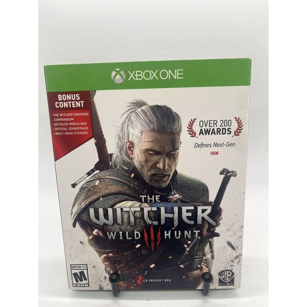 The Witcher 3 Wild Hunt (Microsoft Xbox One W/ Soundtrack CIB COMPLETE TESTED